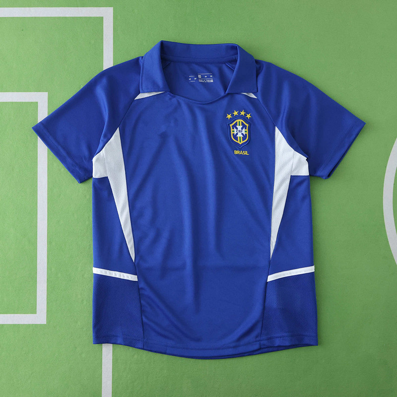 2002 Brazil away retro Kids kit