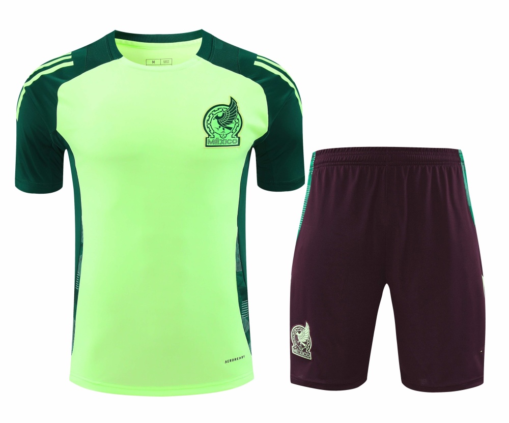 2425 Mexico Training clothes suit Short sleeve Fan version