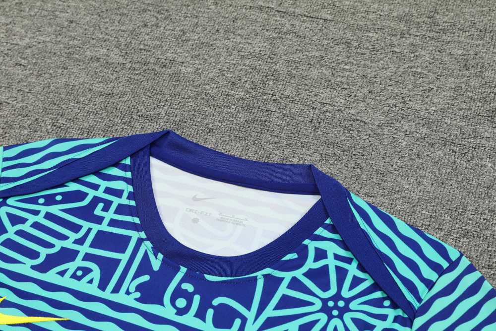 2425 Brazil Training clothes suit Short sleeve Fan version