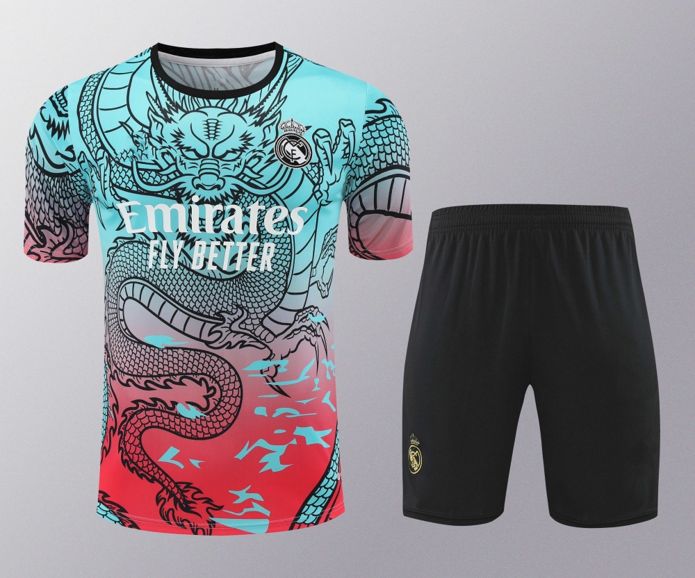 2425 Real Madrid CF Training clothes suit Short sleeve Fan version