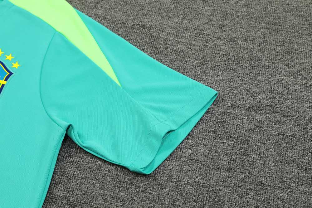 2425 Brazil Training clothes suit Short sleeve Fan version