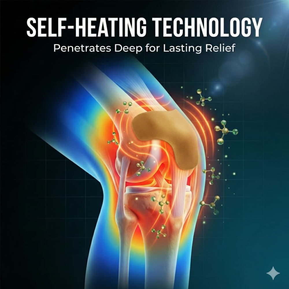 Tefanso™ Self-Heating Mugwort Knee Relief Patch