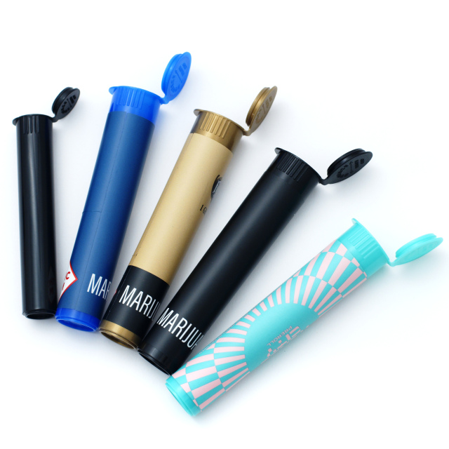 Single-Pack CR Pre-Roll Tube,CANNACOAST™,Child resistant pre roll tube - Bulk Medical-Grade Packaging