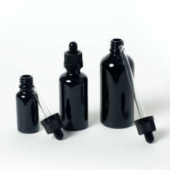 Violet Black Glass Dropper Bottles,CANNACOAST™,Violet Black Glass Dropper Bottle - CR Custom OEM Solutions
