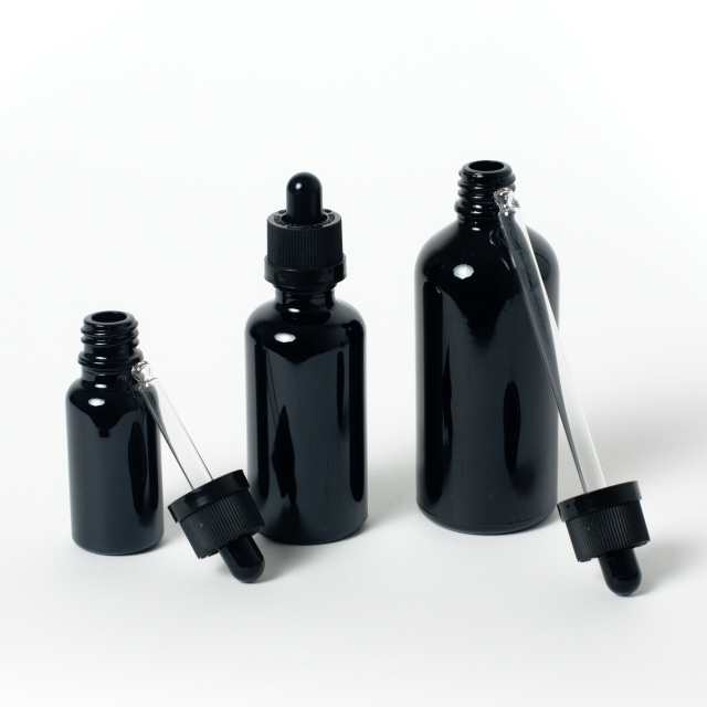 Violet Black Glass Dropper Bottles,CANNACOAST™,Violet Black Glass Dropper Bottle - CR Custom OEM Solutions