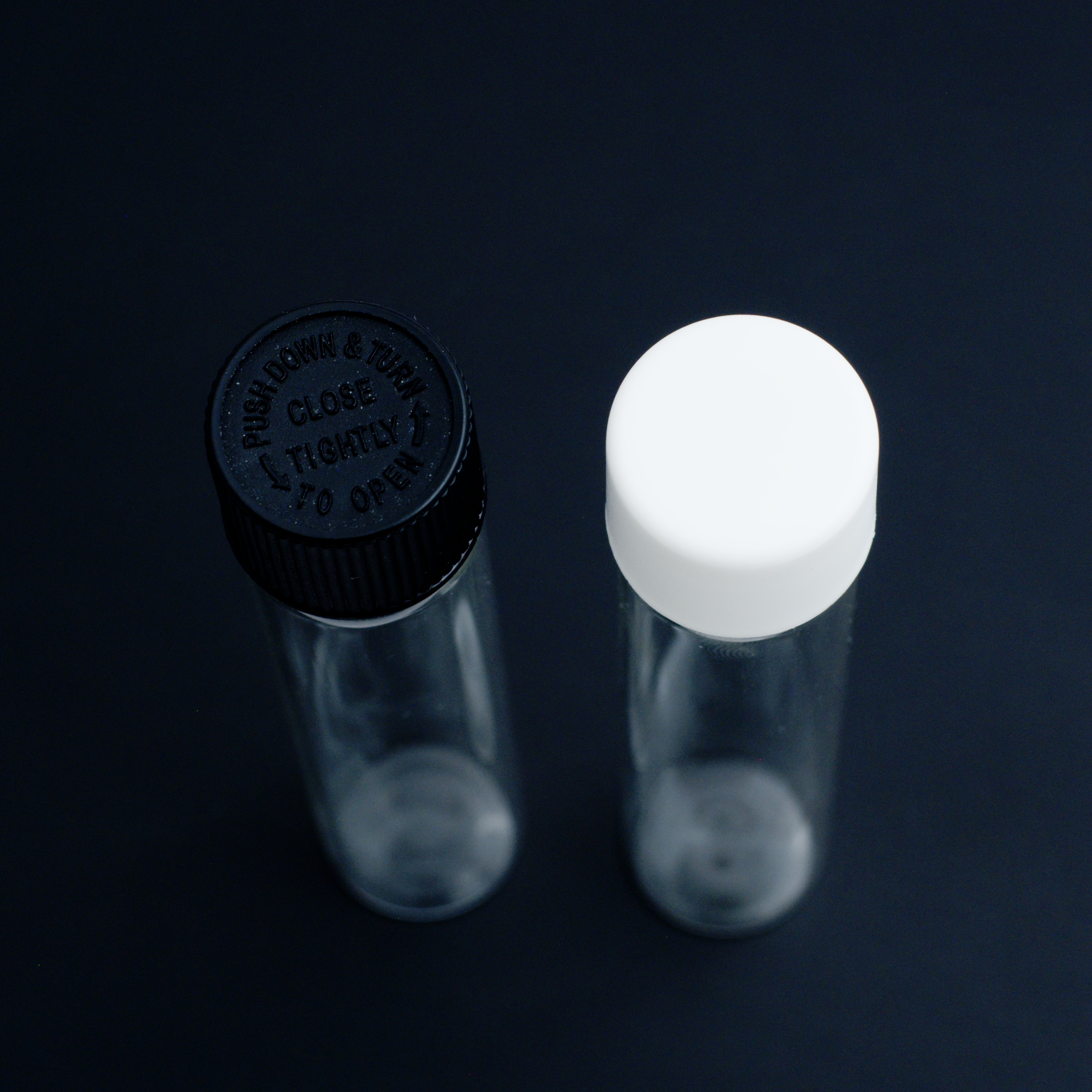 Child-Resistant Clear Glass Tubes,CANNACOAST™,Child Resistant Pre Roll Tube - Borosilicate Glass Tubes