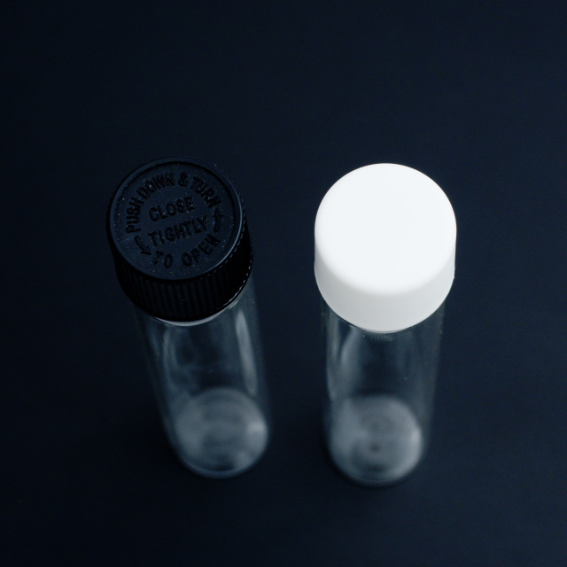 Child-Resistant Clear Glass Tubes,CANNACOAST™,Child Resistant Pre Roll Tube - Borosilicate Glass Tubes