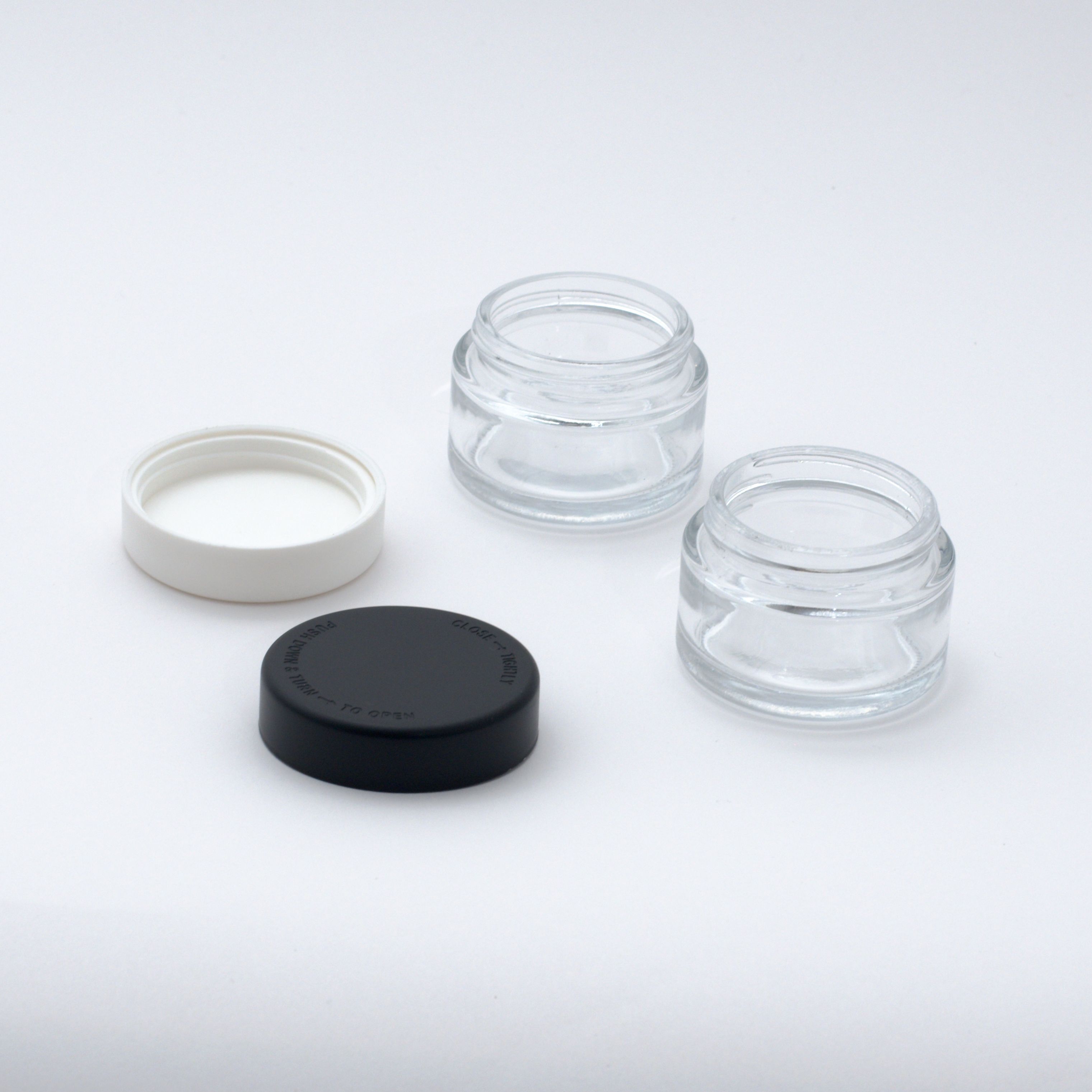 Clear Glass Concentrate Containers,CANNACOAST™,Professional-grade wholesale glass concentrate containers