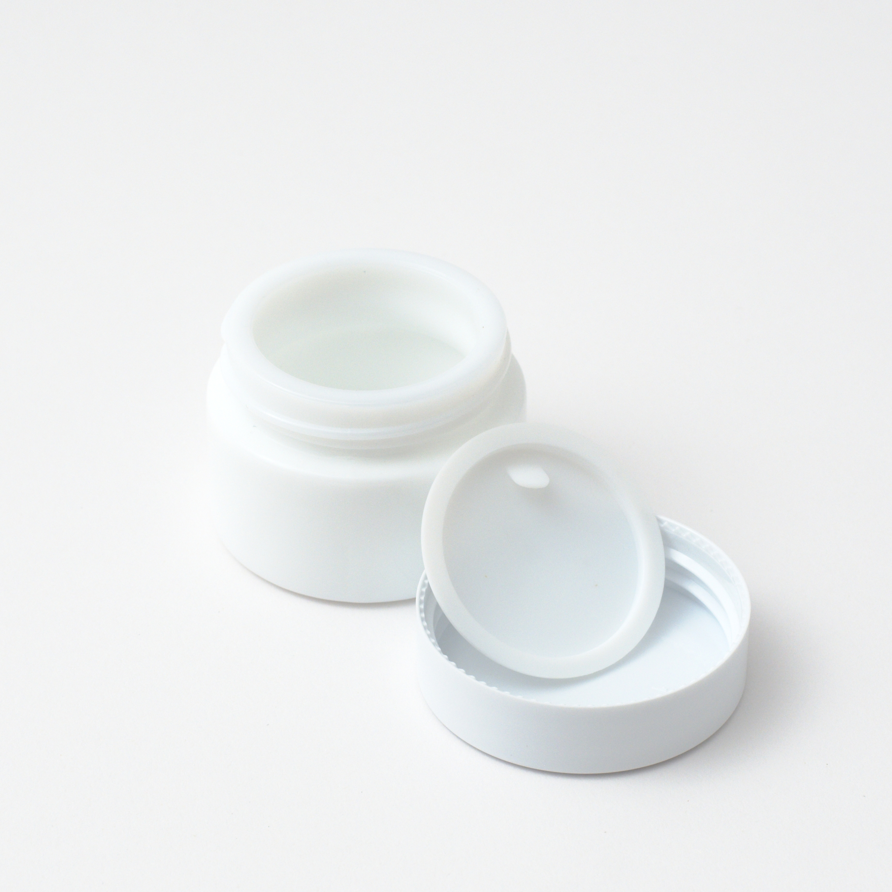 White Opal Glass Concentrate Containers,CANNACOAST™,White Opal Glass Jars - Wholesale Concentrate Jars