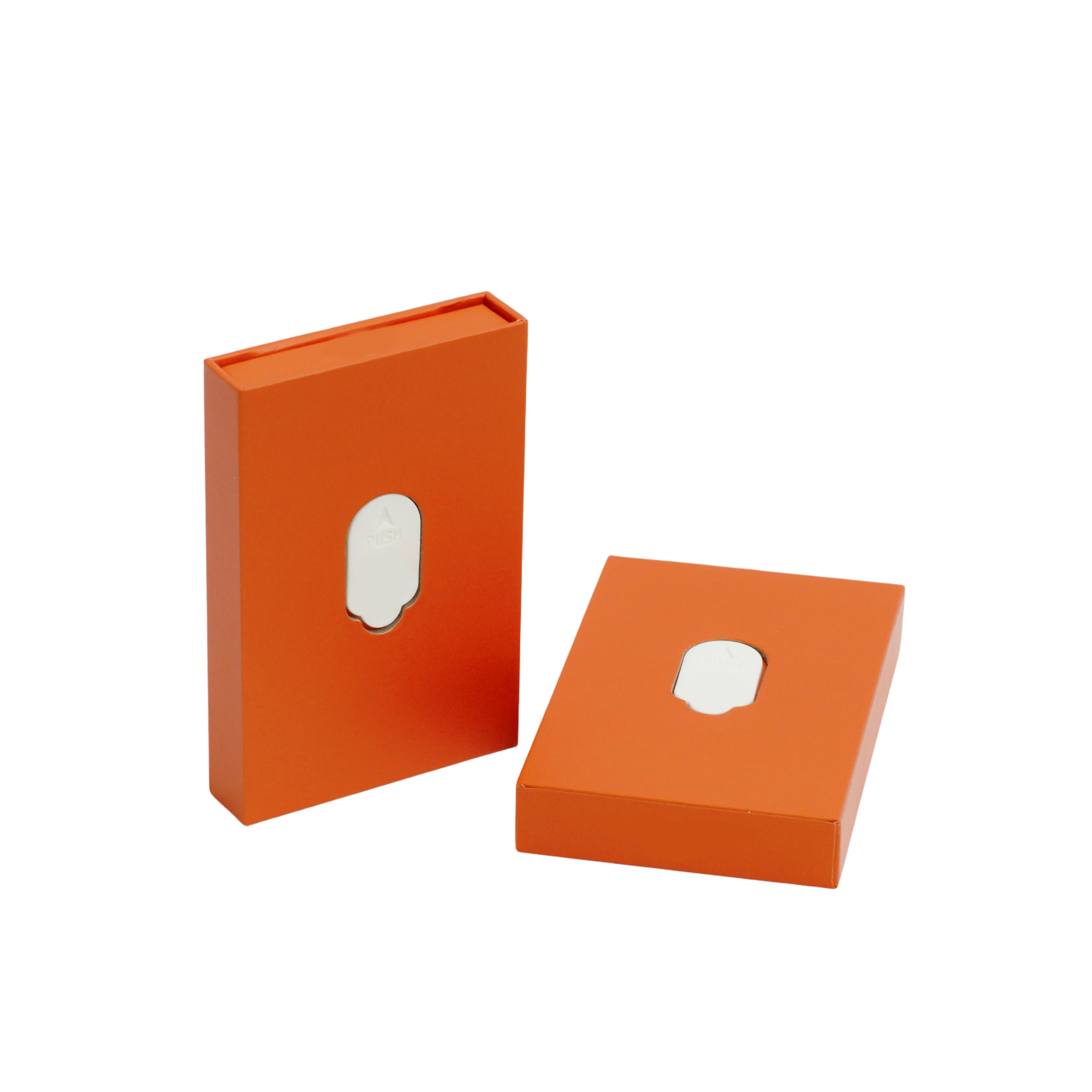 Child-resistant paper drawer box with slotted inserts for multi-pack pre-roll packaging
