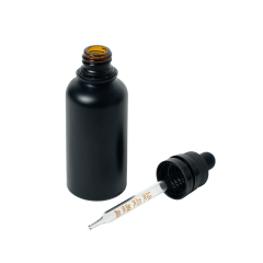 Black Coated Amber Dropper Bottle,CANNACOAST™,Black Coated Amber Dropper Bottle