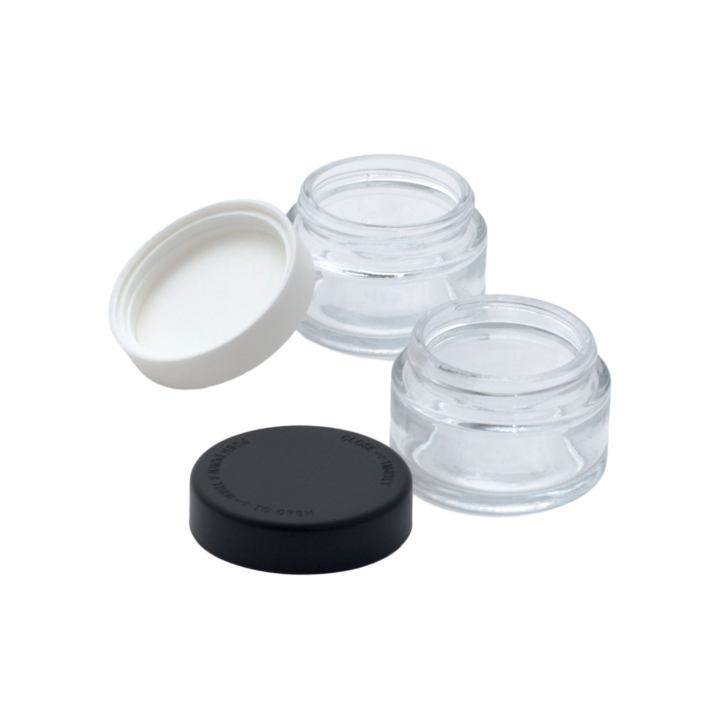 Clear Glass Concentrate Containers,CANNACOAST™,Professional-grade wholesale glass concentrate containers