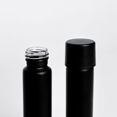 Child-Resistant Black Glass Tubes,CANNACOAST™,Custom Black Coated Glass Jars | CR Flower Packaging | CANNACOAST™