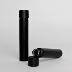 Child-Resistant Black Glass Tubes,CANNACOAST™,Custom Black Coated Glass Jars | CR Flower Packaging | CANNACOAST™