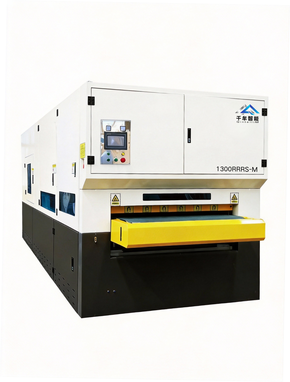 Extra-Wide Heavy-Duty Deburring & Edge Rounding Machine | Qintellim