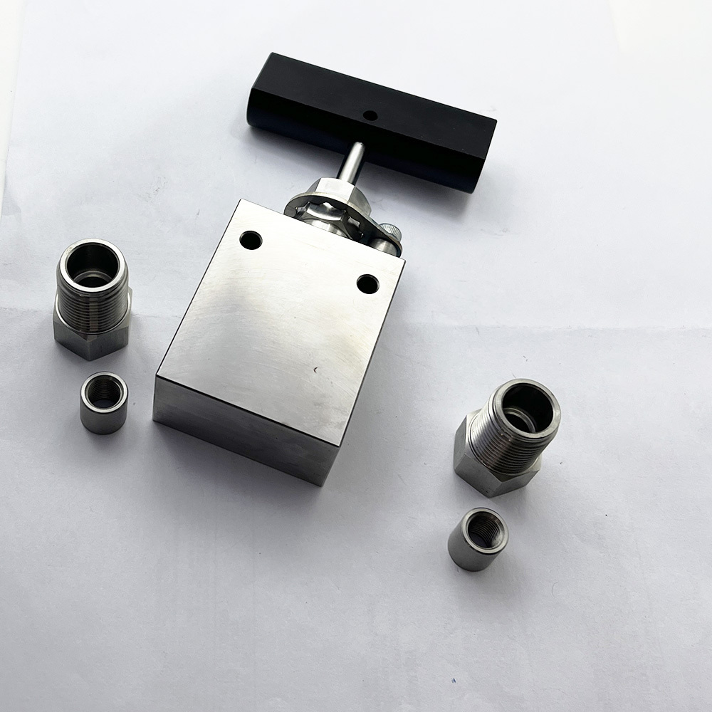 Waterjet Cutting Head Pump Two-way Straight Valve, 3/8 in. Water Jet HP Valve, 3/8" 2-way Straight A-0788-3 10078863 60VM6071 Valve,  High-Pressure, 2-way, Straight, Stainless Steel, 3/8 in.