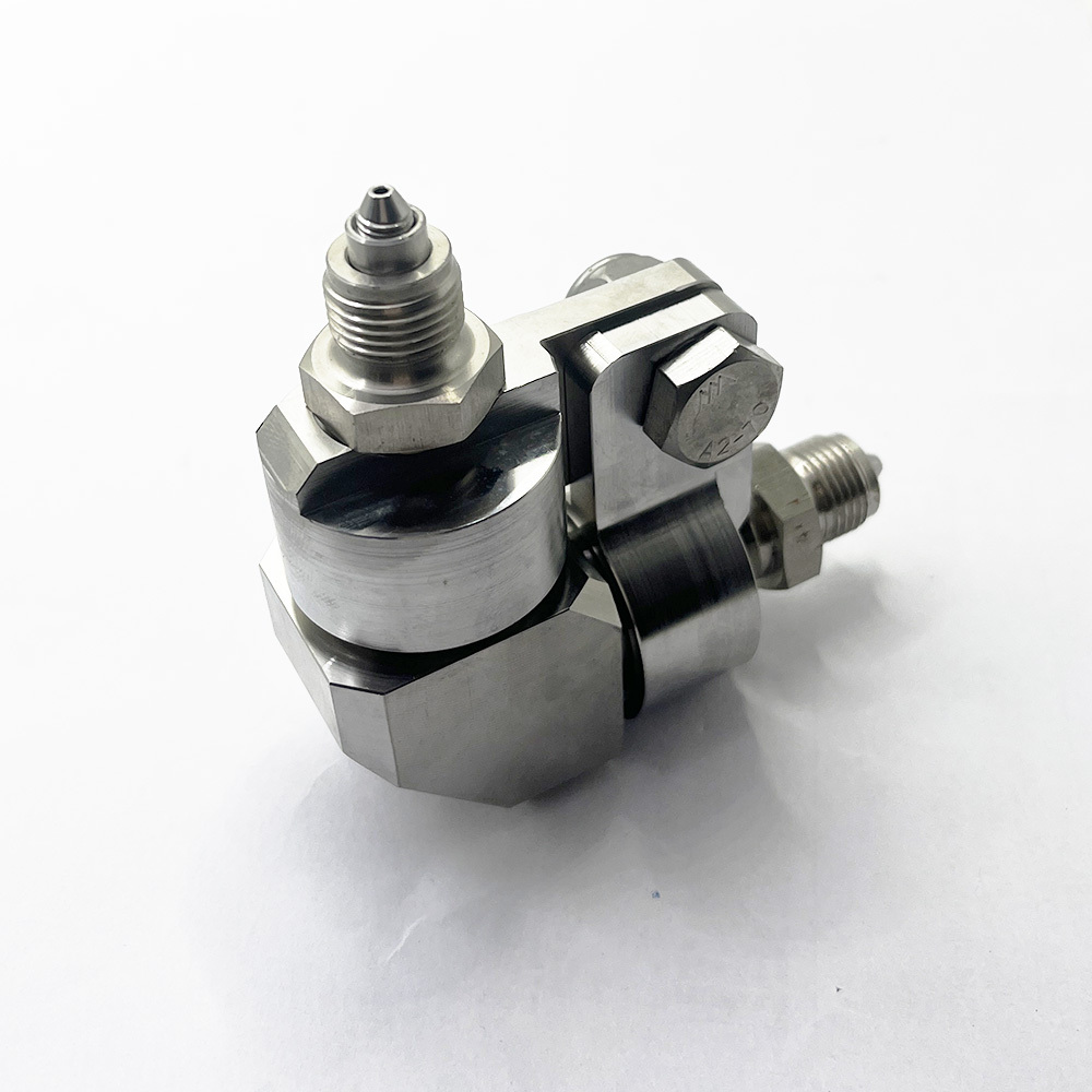 High Quality 90° 1/4" Swivel Assembly 94K For Flow Waterjet Cutting Head Parts 014922-1 87K 1/4 D-ACT Swivel Assy Waterjet Cutting Head Parts 87K 90 Degree Dual Axis Swivel Assy 1/4 in. 100K