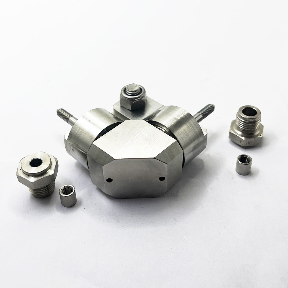 High Quality 90° 1/4" Swivel Assembly 94K For Flow Waterjet Cutting Head Parts 014922-1 87K 1/4 D-ACT Swivel Assy Waterjet Cutting Head Parts 87K 90 Degree Dual Axis Swivel Assy 1/4 in. 100K