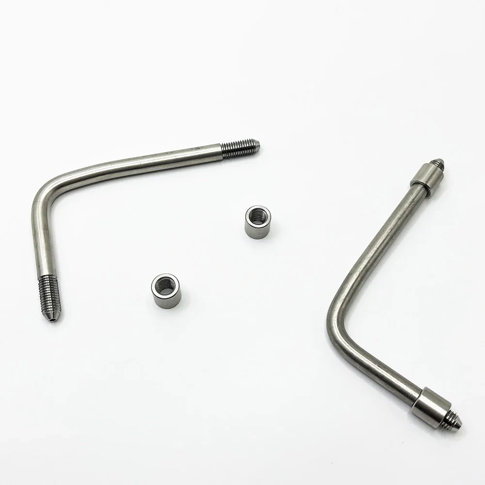 2sets Customized Water Jet Cutting Head 1/4'' High Pressure Pipe For Dardi Waterjet Cutter Heads 85x55mm Long 1/4 H.P Tube Assy