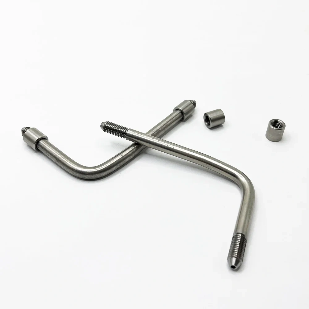 2sets Customized Water Jet Cutting Head 1/4'' High Pressure Pipe For Dardi Waterjet Cutter Heads 85x55mm Long 1/4 H.P Tube Assy