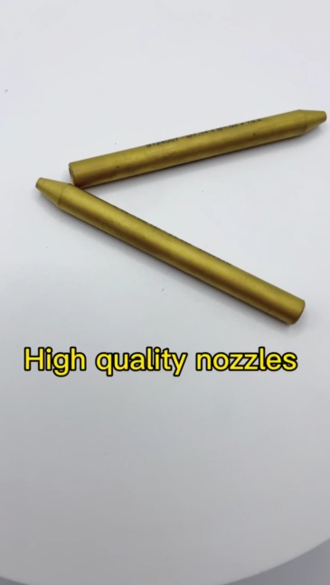 Focusing Tube For Waterjet Spare Parts 7.14mm 6.35mm Import Golden Nozzles Water Jet Cutting Head Mixing Focusing Tube 7.0mm Yellow Nozzle Orifice