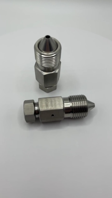 A-0792-1 CNC Water Jet Cutting Head On/Off Valve Adapter Assembly 3/8"M TO 1/4"F Waterjet Cutter 5 Axis Machine 1-11394 10079432