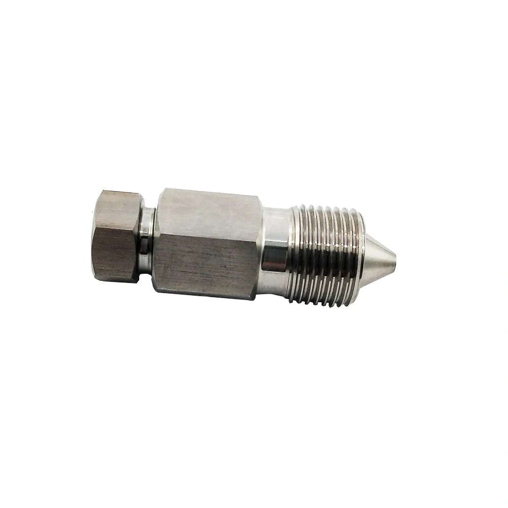 A-0792-1 CNC Water Jet Cutting Head On/Off Valve Adapter Assembly 3/8"M TO 1/4"F Waterjet Cutter 5 Axis Machine 1-11394 10079432