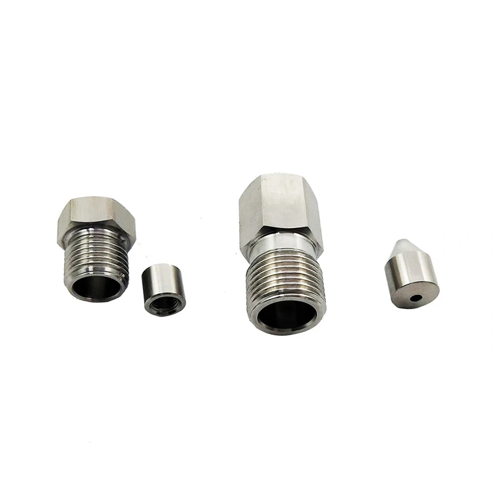 A-0792-1 CNC Water Jet Cutting Head On/Off Valve Adapter Assembly 3/8"M TO 1/4"F Waterjet Cutter 5 Axis Machine 1-11394 10079432