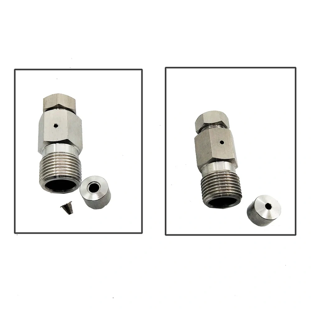 A-0792-1 CNC Water Jet Cutting Head On/Off Valve Adapter Assembly 3/8"M TO 1/4"F Waterjet Cutter 5 Axis Machine 1-11394 10079432