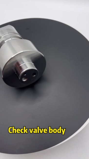 CNC Waterjet Intensifier Parts Check Valve Main Body 60K For H2O Water Jet Cutter Head Inlet Body, Check Valve 004383-3 100009-1