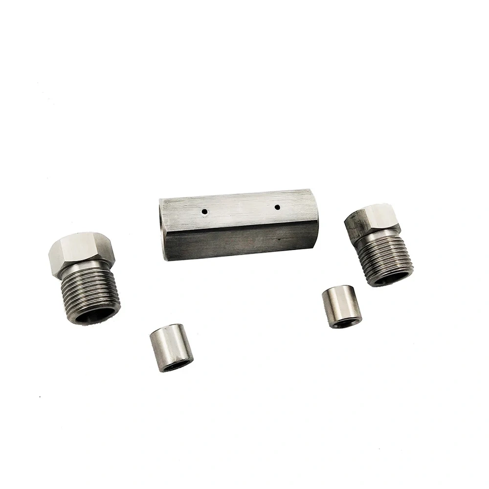 Waterjet Cutting Head HP Nipple Waterjet Tubing Parts 1/4 9/16 3/8 HP Straight Coupling Assy Coupling 1/4 In RC13005 110-20149