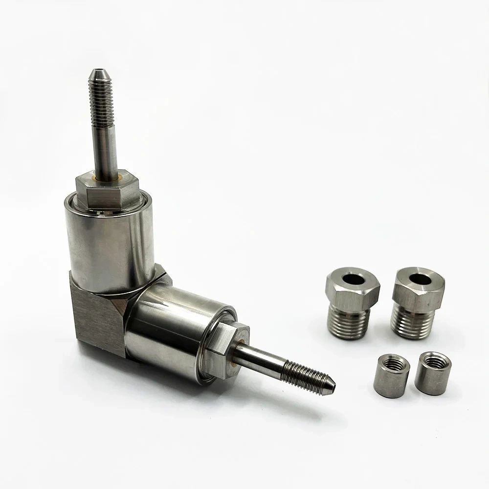 Waterjet Cutter Head 60K 1/4" 90 Degree Dual Axis Swivels Dual-axis 90° HP Swivel Assembly 1/4 in. CNC Waterjet 1-13123 B-5725-1