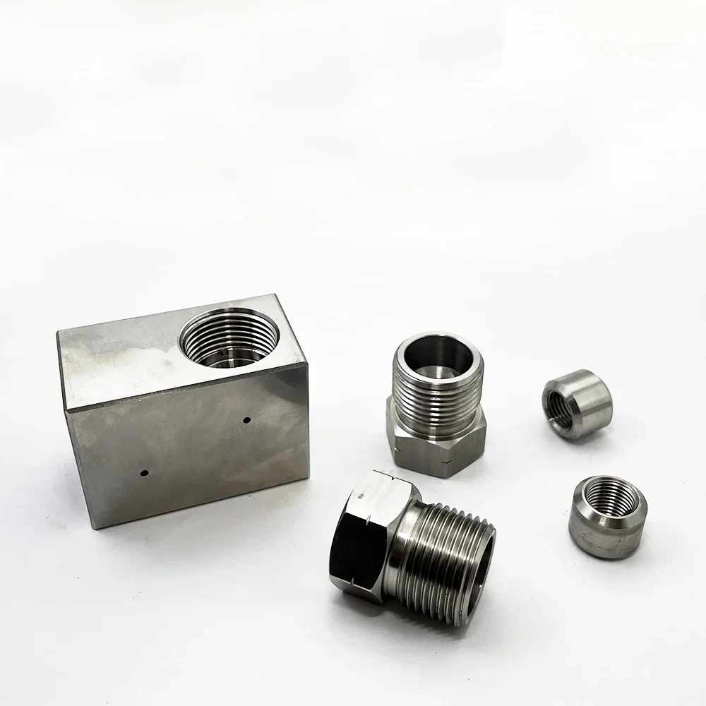 Waterjet Part High Pressure Tube Fittings 9/16'' HP Elbow Assembly 60k Elbow 9/16 Direc Two - Way 13164-3 1-13164-60-9 A-0775-3