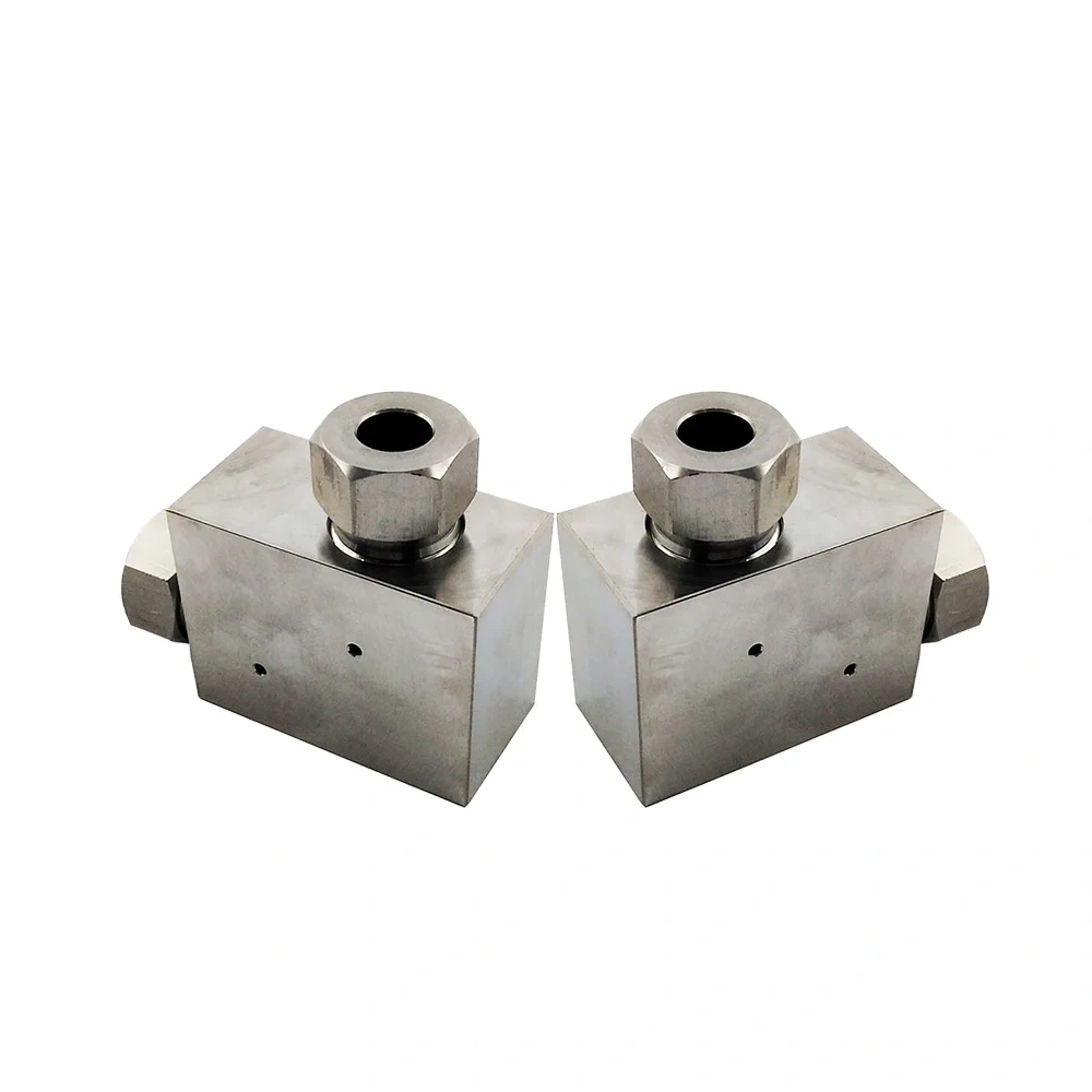 Waterjet Cutting Parts 3/8'' 1/4'' HP Stainless Steel Elbow 3/8 1/4 Elbow Assy Water Jet Cutting Head Tubing Fittings A-0775-2
