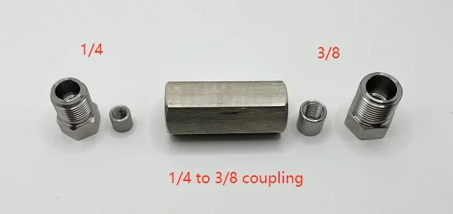 Waterjet Cutting Head HP Nipple Waterjet Tubing Parts 1/4 9/16 3/8 HP Straight Coupling Assy Coupling 1/4 In RC13005 110-20149