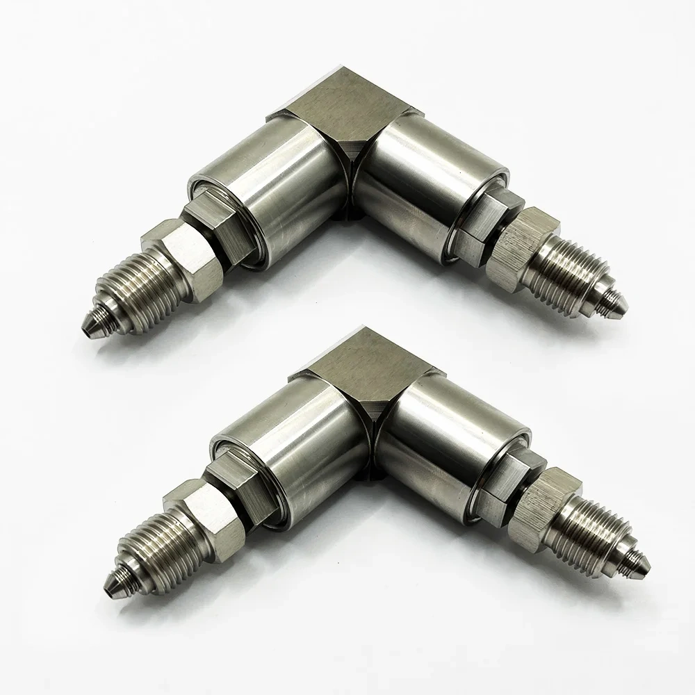 Waterjet Cutter Head 60K 1/4" 90 Degree Dual Axis Swivels Dual-axis 90° HP Swivel Assembly 1/4 in. CNC Waterjet 1-13123 B-5725-1