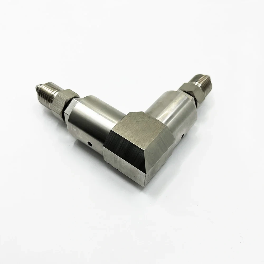 Waterjet Cutter Head 60K 1/4" 90 Degree Dual Axis Swivels Dual-axis 90° HP Swivel Assembly 1/4 in. CNC Waterjet 1-13123 B-5725-1