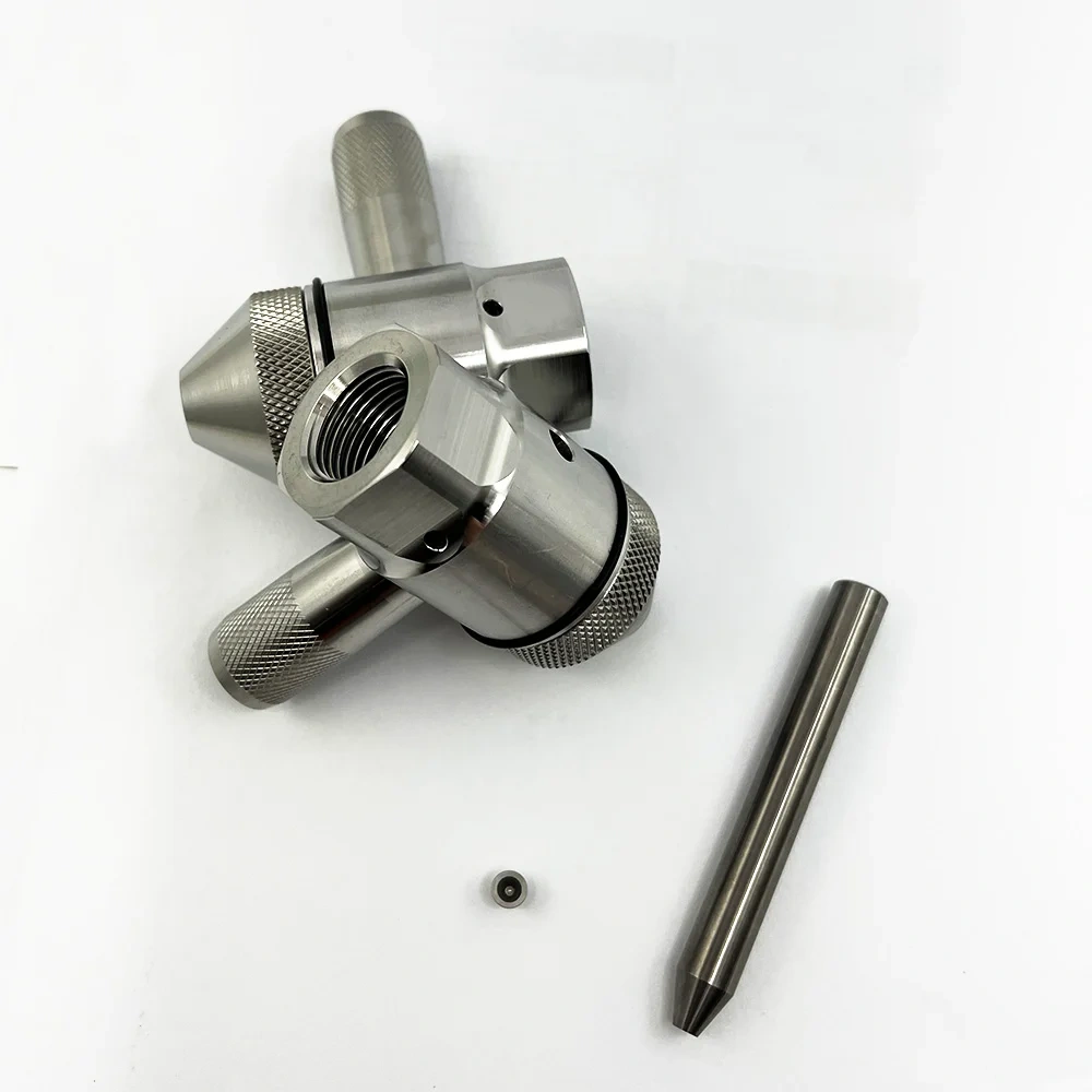 204779500 4100Bar Waterjet Cutting Head IDE II Assembly Diamond Orifice 014" W/ Short Stop Filter Element 20477950014 WKSSF014