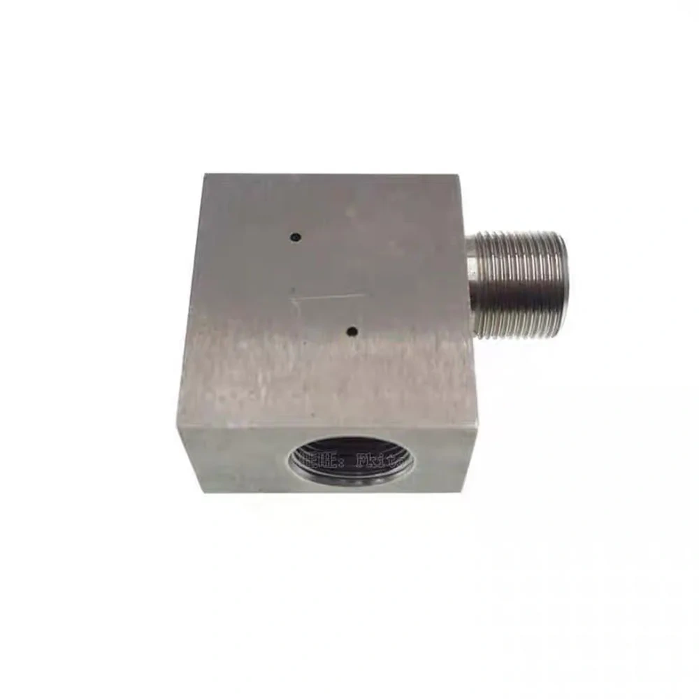 High Quality Water Jet Cutting Head Machine Tee To Salf Valve Or Accumulator For Dardi Waterjet Spare Parts High Pressure Tees