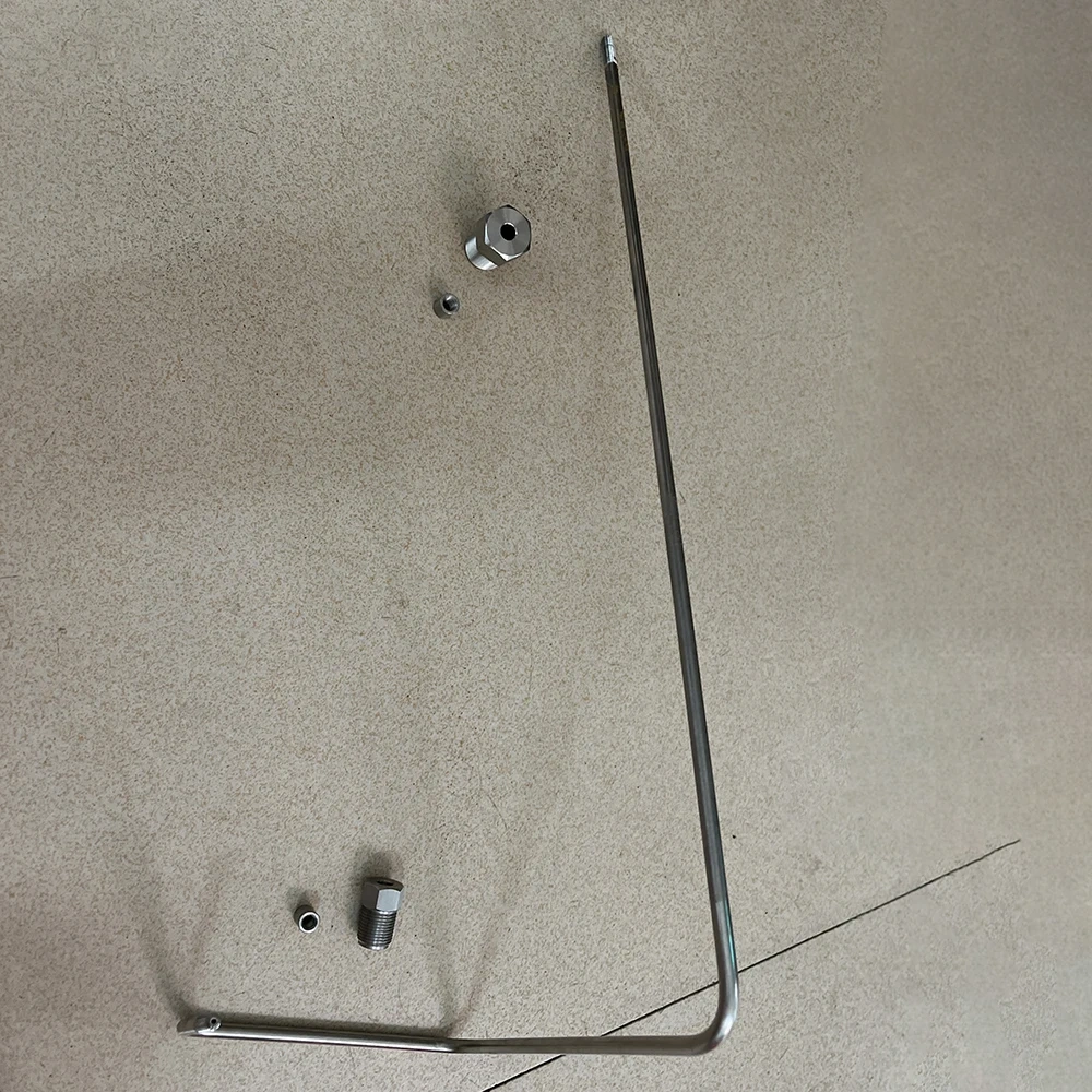 Customized Water Jet Cutting 1/4'' High Pressure Pipe Autofrettaged Tubing For TeenKing Waterjet Cutter Head Part 6.35mm HP Tube