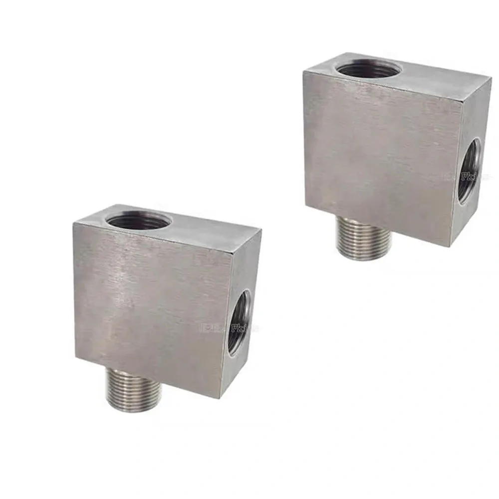 High Quality Water Jet Cutting Head Machine Tee To Salf Valve Or Accumulator For Dardi Waterjet Spare Parts High Pressure Tees