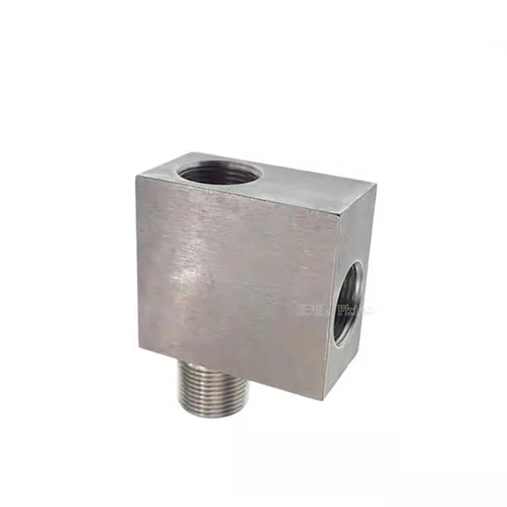 High Quality Water Jet Cutting Head Machine Tee To Salf Valve Or Accumulator For Dardi Waterjet Spare Parts High Pressure Tees