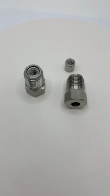20452959 Waterjet Parts Intensifier UHP Stainless Steel 1/4 Collar 100K / 6900bar Waterjet Cutting PRO I II III Collars 1/4" 90k