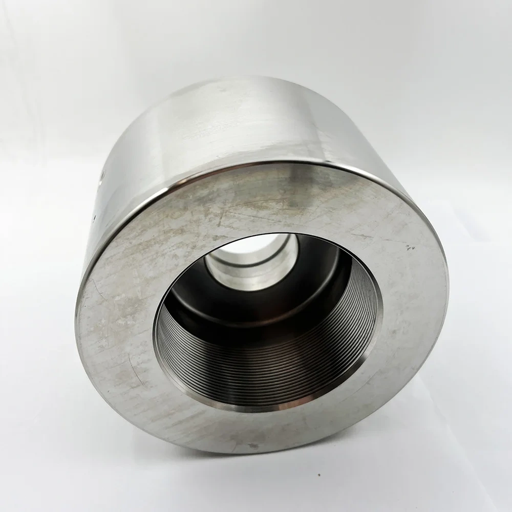 60K Speed Waterjet Cutting Head Intensifier End Cap Assembly High Pressure End Cap HP End Bell 061751-1 321276-1 301004-1