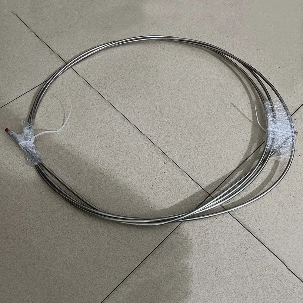 Supplier 6Metres 1/4 High Pressure Pipe With Thread With Collar 400077-3 Water Jet Cutting Head 6.35mm Thread 6m 1/4''OD HP Tube