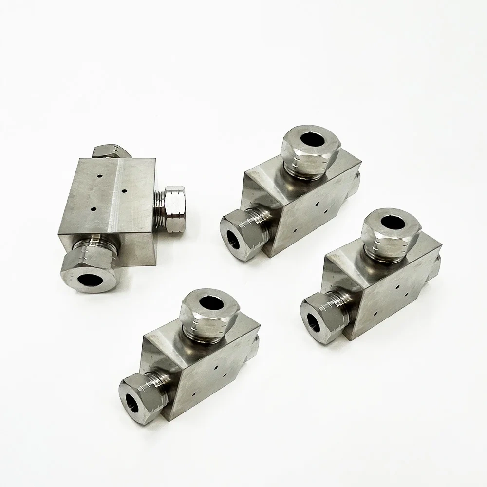 20455812 Waterjet Part Intensifier Waterjet Cutting PRO I II III Tees 3/8" 90k UHP Stainless Steel 3/8 Tee Assembly 100K/6900bar