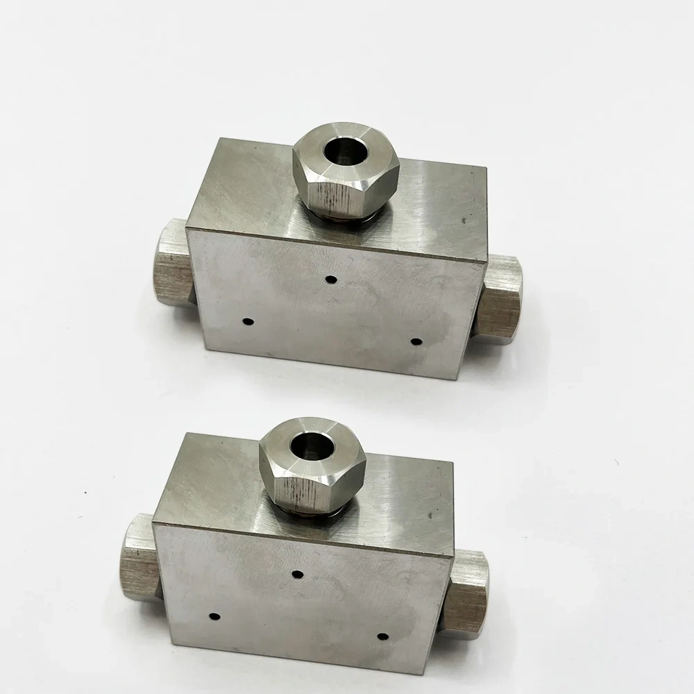 20455812 Waterjet Part Intensifier Waterjet Cutting PRO I II III Tees 3/8" 90k UHP Stainless Steel 3/8 Tee Assembly 100K/6900bar