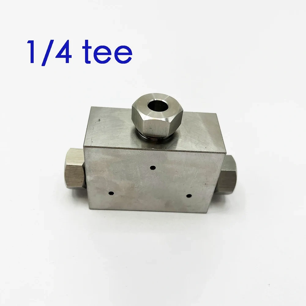 20455812 Waterjet Part Intensifier Waterjet Cutting PRO I II III Tees 3/8" 90k UHP Stainless Steel 3/8 Tee Assembly 100K/6900bar