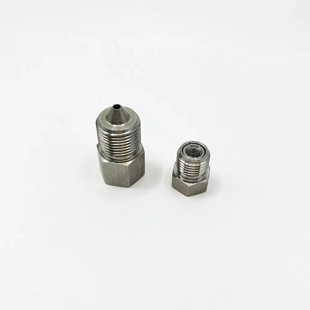 Water Jet Cutting Head On/Off Valve Adapter Assembly For CNC Waterjet Cutter High Pressure Adapter 3 / 8"M X 1/ 4"F A-0792-1