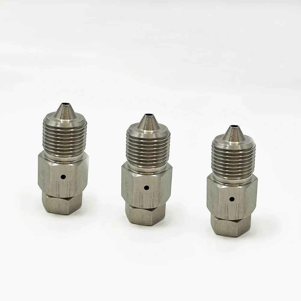 Water Jet Cutting Head On/Off Valve Adapter Assembly For CNC Waterjet Cutter High Pressure Adapter 3 / 8"M X 1/ 4"F A-0792-1
